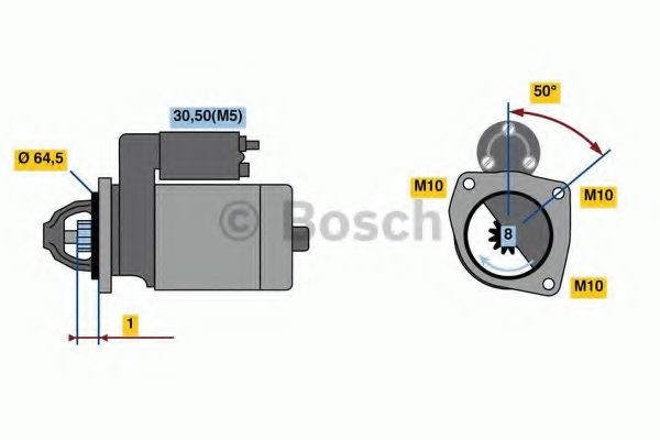 BOSCH Starter 0 986 022 810 BOSCH 0 986 022 810 Starter