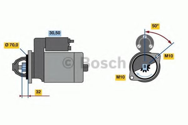 Motor de arranque BOSCH 0 986 023 230 BOSCH 0 986 023 230: Motor de arranque Suzuki IGNIS 2012