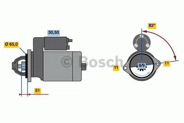 BOSCH Starter 0 986 023 470 BOSCH 0 986 023 470 Subaru Legacy 4 Stationcar Starter til en rimelig pris