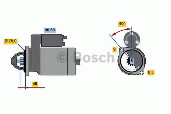 BOSCH Anlasser 0 986 023 520 Starter BOSCH COLT 0 986 023 520 günstig
