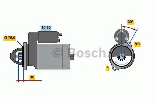 BOSCH Μίζα 0 986 023 880 BOSCH 0 986 023 880 Μίζα Chevrolet Spark m300 φθηνά