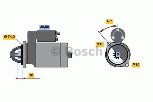 BOSCH Démarreur 0 986 023 920 BOSCH 0 986 023 920 Starter Mazda 3 bk d'origine prix