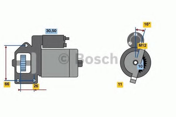 BOSCH Motorino avviamento 0 986 024 040 BOSCH 0 986 024 040 Motorino avviamento Audi A6 C7 Avant originale prezzo
