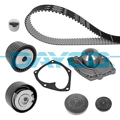 Kit cinghia distribuzione, pompa acqua DAYCO KTBWP8990 DAYCO KTBWP8990 Pompa acqua + kit cinghia distribuzione Renault ESPACE 2018