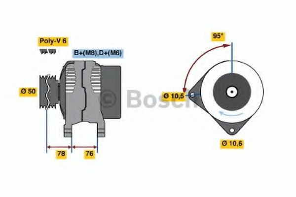 BOSCH Laturi 0 986 039 100 BOSCH 0 986 039 100 BMW E34 Touring laturi vaihto hinta