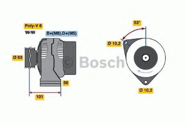 BOSCH Δυναμό 0 986 040 220 BOSCH 0 986 040 220 Δυναμό
