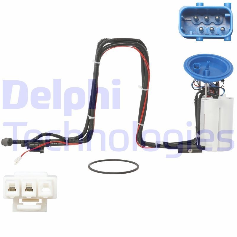 DELPHI Distributieriem set + waterpomp KWP2610174 Distributieset met waterpomp FIAT DELPHI KWP2610174