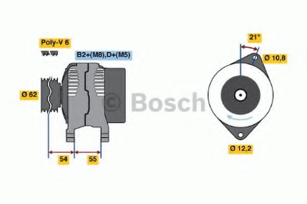 Alternateur BOSCH 0 986 042 780 BOSCH 0 986 042 780: Alternateur Alfa Romeo 147 2007
