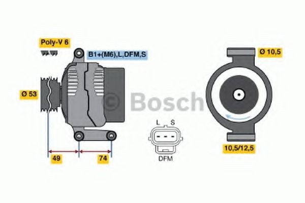 BOSCH Lichtmaschine 0 986 042 790 BOSCH 0 986 042 790 Alternator Ford Transit Mk5 Bus Kosten