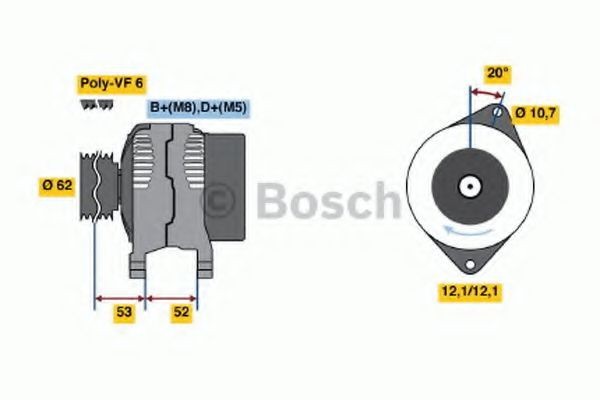BOSCH Alternátor 0 986 049 231 Alternátor BOSCH SPIDER 0 986 049 231 lacné