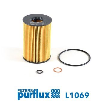 PURFLUX Oliefilter L1069 PURFLUX L1069 Oliefilter LAND ROVER Range Rover V (L460) aan een voordelige prijs
