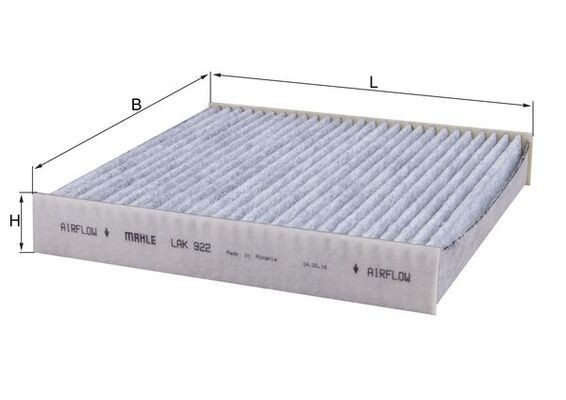 KNECHT Filtro abitacolo LAK 922 LAK 922 costo Filtro abitacolo KNECHT FIAT GRANDE PUNTO