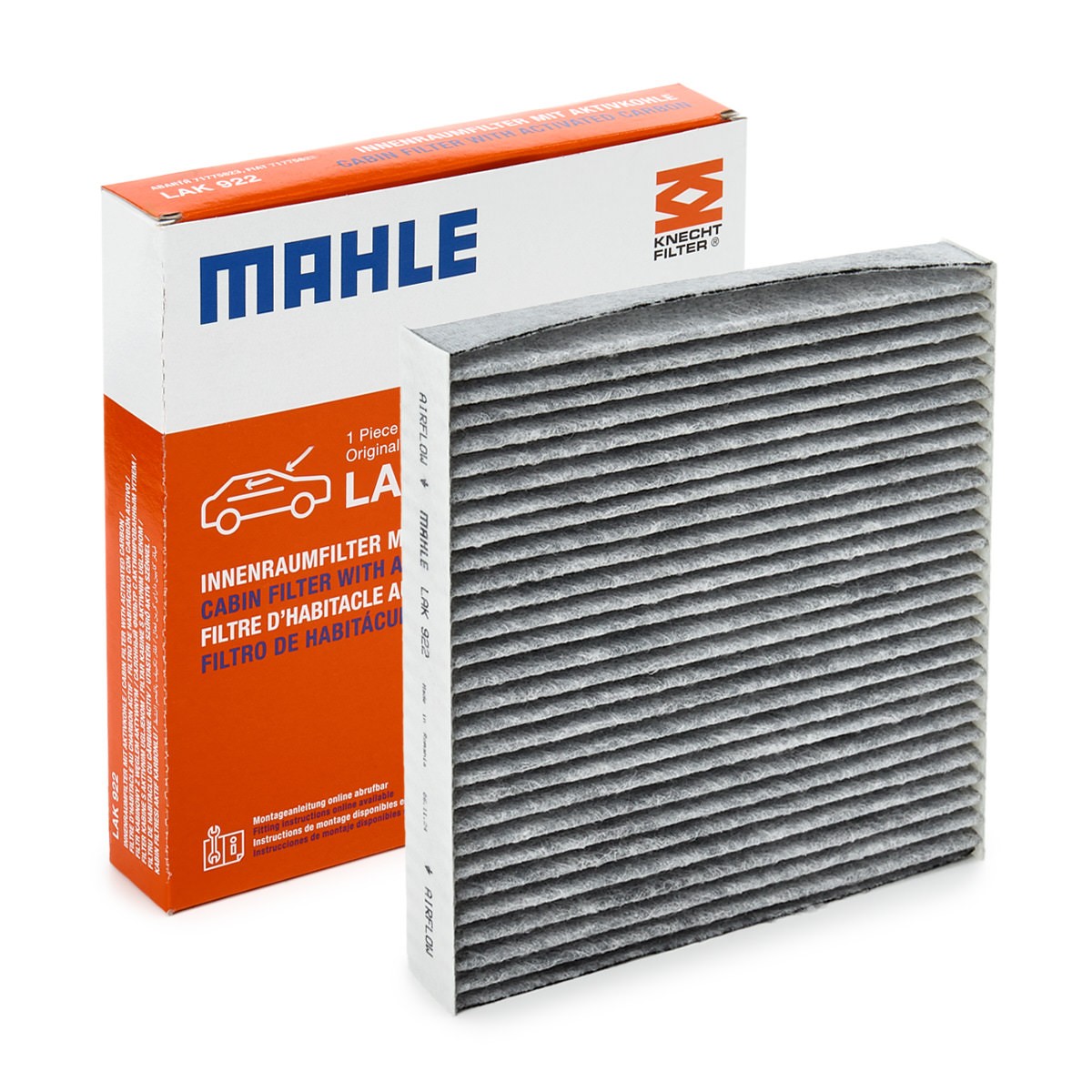 Pollenfilter MAHLE LAK 922 MAHLE LAK 922: Pollenfilter Abarth 500 / 595 / 695 2011