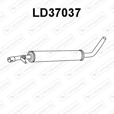 VENEPORTE Silencieux avant LD37037 Silencieux avant VENEPORTE LADA LD37037