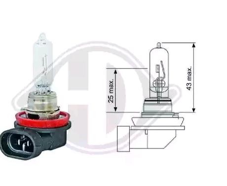 DIEDERICHS Ampoule, projecteur longue portée LID10035 Volvo S40 Ampoule feu antibrouillard DIEDERICHS LID10035