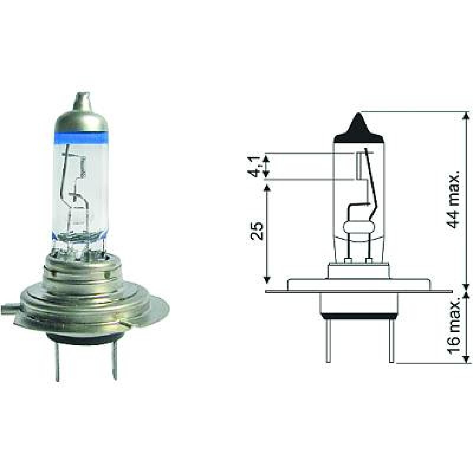 DIEDERICHS Gloeilamp, koplamp LID10063 LID10063 More Light +90% Dimlicht lamp AUDI 90 DIEDERICHS