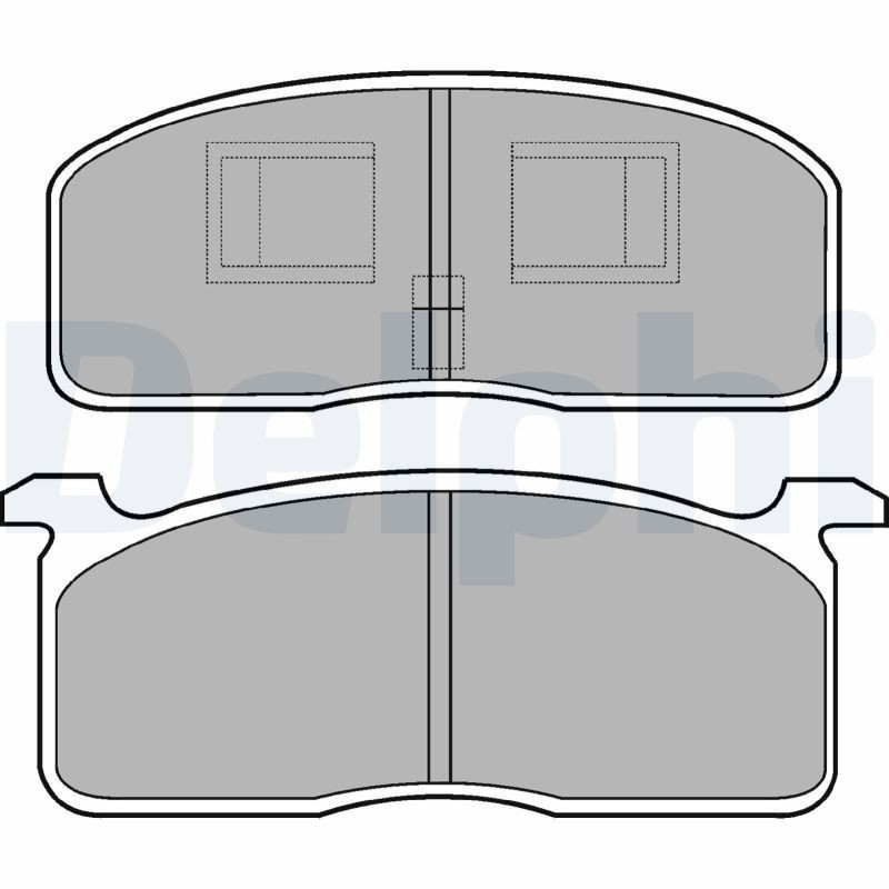DELPHI Kit pastiglie freni LP199 DELPHI LP199 Pastiglie freno sportive Dyna Camion pianale / Telaio (U20, U30, U60, U80 ) originale prezzo