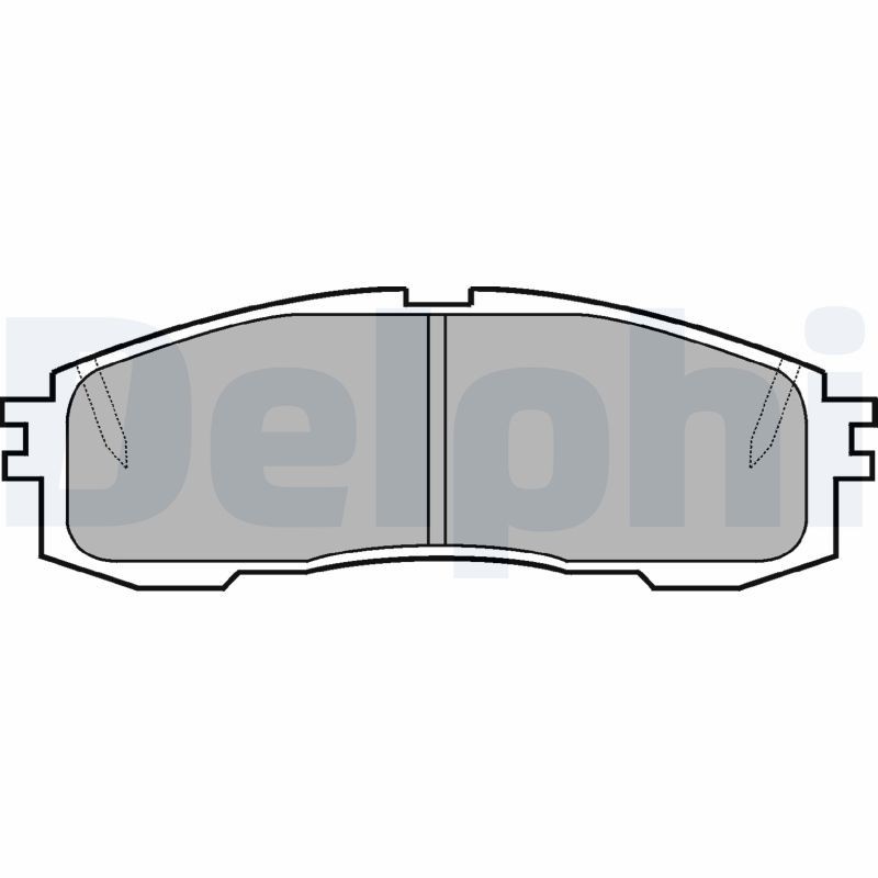 DELPHI Jarrupalat, levyjarru LP577 DELPHI LP577 Jarrupalat, levyjarru TOYOTA Crown Sedan (S110, S120) 2.8 SI (MS112) 146 hv 1980