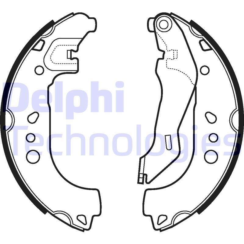 DELPHI Bremsesko sett LS2107 DELPHI LS2107 Bremsesko sett LEXUS ES VI (XV60) 350 4WD (GSV60_) 277 hk 2012