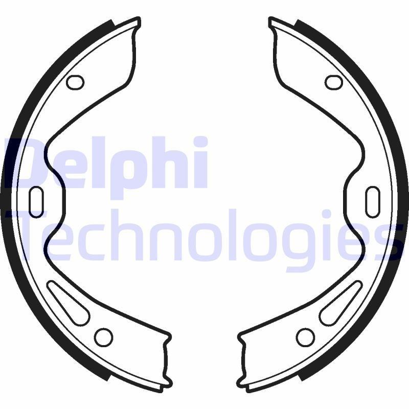 DELPHI Piduriklotside komplekt, seisupidur LS2120 DELPHI LS2120 Käsipidur Porsche 991 Coupe originaal hind