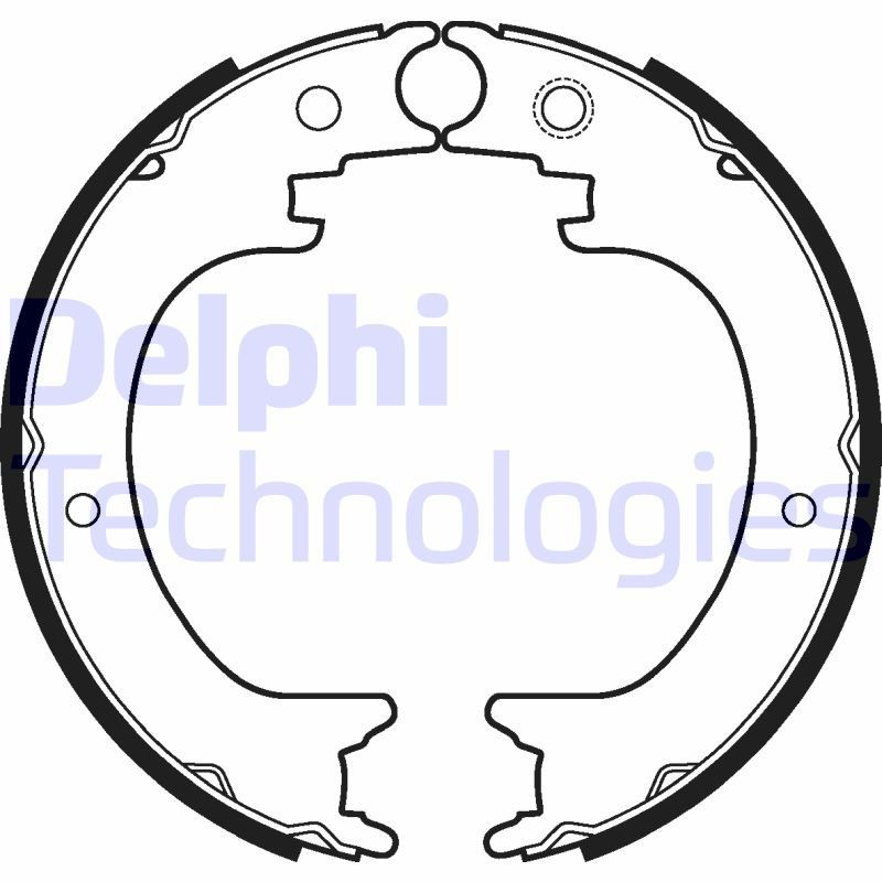 Handbromsbackar DELPHI LS2121 DELPHI LS2121 Parkeringsbroms LEXUS RX 2009