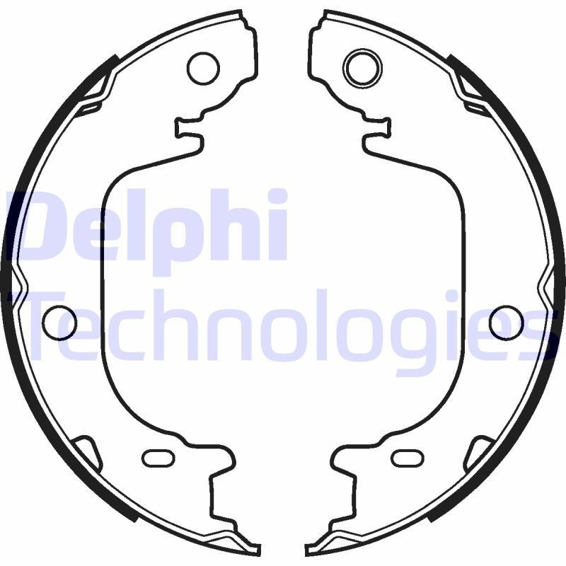 Piduriklotside komplekt, seisupidur DELPHI LS2122 DELPHI LS2122 TOYOTA PRIUS 2017 Käsipidur