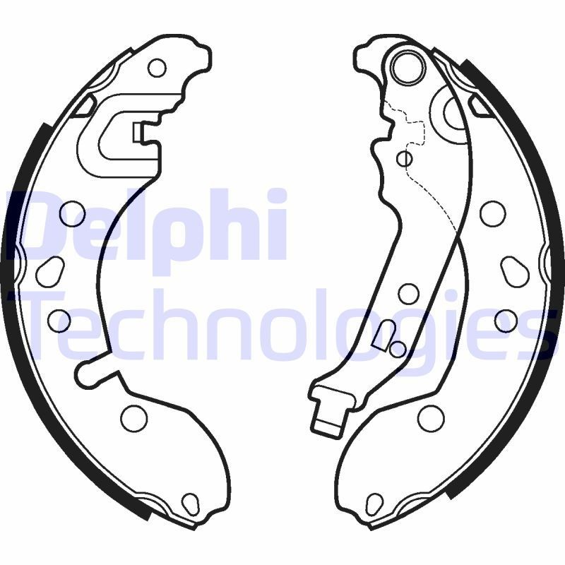 DELPHI Bremsesko sett LS2124 DELPHI LS2124 Bremsesko Honda CONCERTO originale