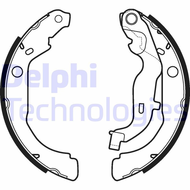 DELPHI Jeu de mâchoires de frein LS2127 DELPHI LS2127 Kit mâchoires de frein Dacia Duster Van d'origine prix
