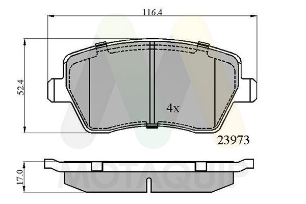 MOTAQUIP Bremseklosser LVXL1135 MOTAQUIP LVXL1135 Bremseklosser Bluebird Sylphy II Sedan (G11) pris