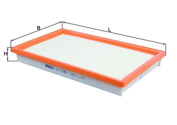 MAHLE Filtro de aire LX 3196/1 MAHLE LX 3196/1 Filtración MCLAREN 570GT