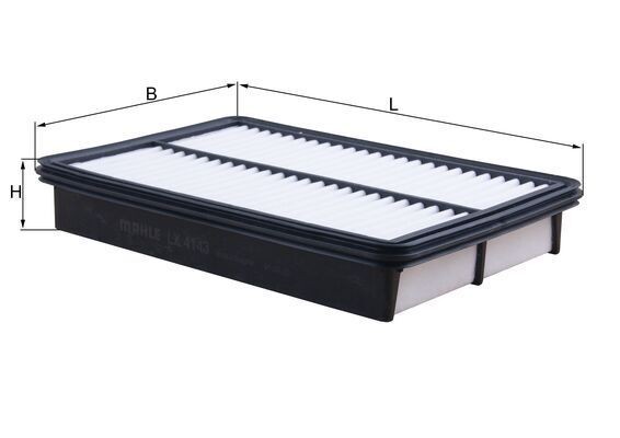 MAHLE Filtro de ar LX 4143 MAHLE LX 4143 Filtro de ar Mazda 6 Sedan originais preço