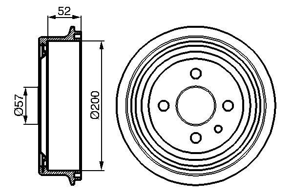 BOSCH Ταμπούρο 0 986 477 018 0 986 477 018 BOSCH Ταμπούρο Mazda φθηνά