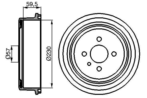 BOSCH Bromstrumma 0 986 477 022 Opel Kadett E Cabriolet Bromstrumma BOSCH 0 986 477 022