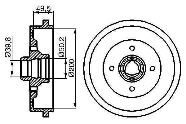 BOSCH Tamburo freno 0 986 477 041 BOSCH 0 986 477 041 Tamburo freno VW Touareg 7p prezzo