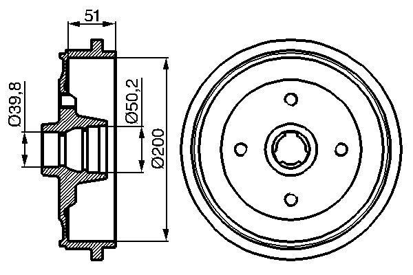 BOSCH Bromstrumma 0 986 477 053 0 986 477 053 BOSCH bromstrumma AUDI COUPE