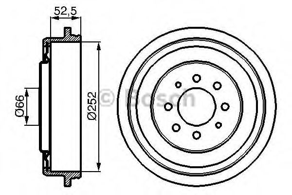 Bremsetrommel BOSCH 0 986 477 067 BOSCH 0 986 477 067 Bremsetrommel RENAULT ESPACE 1999