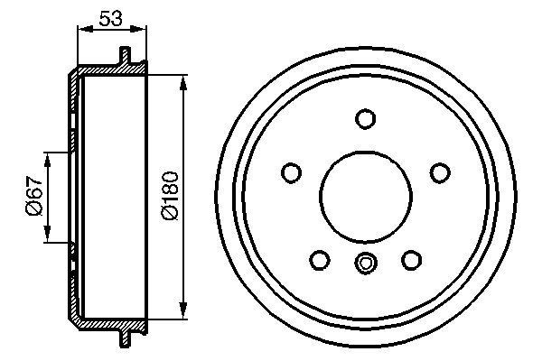 Ταμπούρο BOSCH 0 986 477 096 BOSCH 0 986 477 096 Ταμπούρο MERCEDES-BENZ A-class 2001