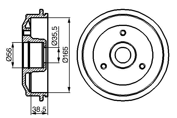 BOSCH Remtrommel 0 986 477 118 BOSCH 0986477118 Remtrommels Peugeot 5008 mk1 prijs