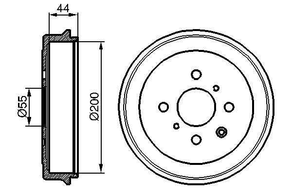 BOSCH Tamburo freno 0 986 477 148 0 986 477 148 Tamburo freno BOSCH VOLVO 460 L costo