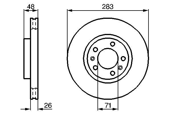 BOSCH Jarrulevy 0 986 478 125 BOSCH 0 986 478 125 XM I Hatchback (Y3) jarrulevyt hinta