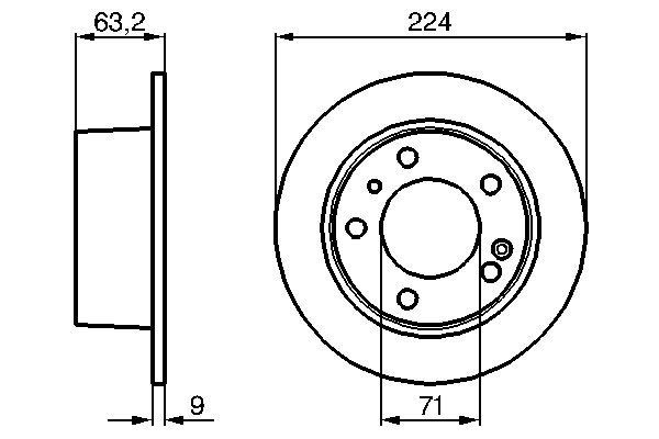 BOSCH Jarrulevy 0 986 478 141 BOSCH 0 986 478 141 CITROËN XM I Hatchback (Y3) jarrulevy