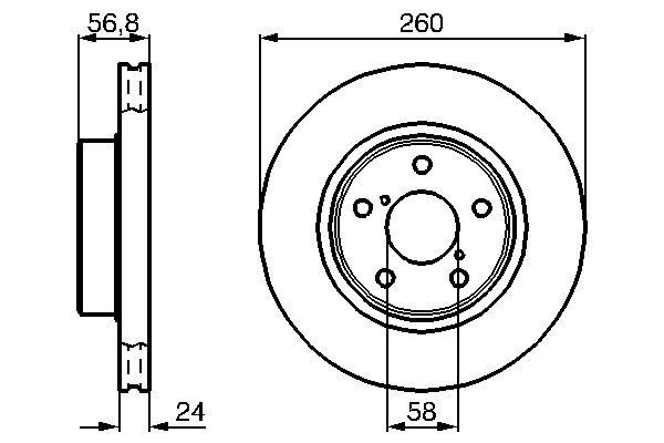 BOSCH Disque de frein 0 986 478 293 Subaru XV Disque de frein sport BOSCH 0 986 478 293