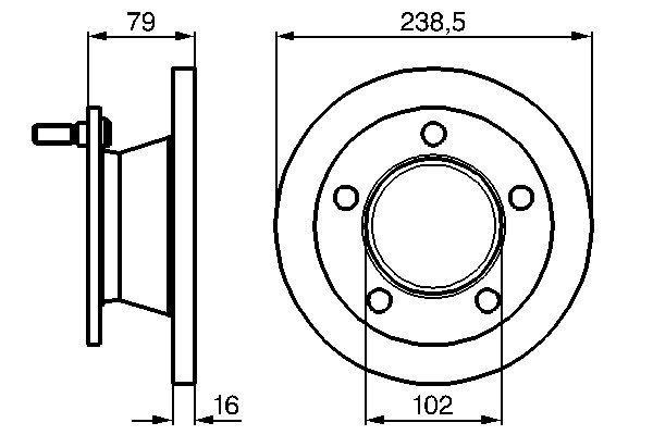 Brake disc BOSCH 0 986 478 357 BOSCH 0 986 478 357 MERCEDES-BENZ 100 2003 brake discs price