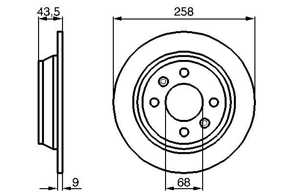 BOSCH Brzdový kotouč 0 986 478 374 BOSCH 0 986 478 374 Brzdový kotouč SAAB 9000 Hatchback 2.0 T16 204 KS 1990