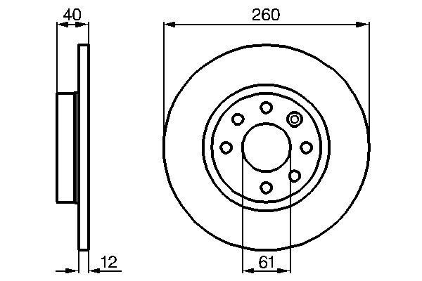 BOSCH Brzdový kotouč 0 986 478 386 BOSCH 0986478386 Kotúče 440 K (445) cena