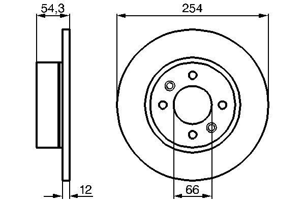 BOSCH Bremžu diski 0 986 478 390 BOSCH 0 986 478 390 orģinālās Bremžu diski Renault 25 B29 cena