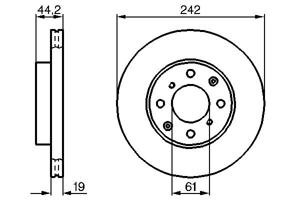 BOSCH Piduriketas 0 986 478 503 Sport pidurikettad Honda ED 0 986 478 503 BOSCH