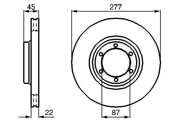 BOSCH Jarrulevy 0 986 478 635 BOSCH 0 986 478 635 Jarrulevy MITSUBISHI Pajero I (L040) 2.5 TD 4WD (L049G, L149G) 84 hv 1990