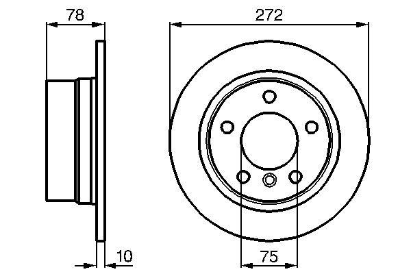 BOSCH Disco de travão 0 986 478 641 BOSCH 0986478641 Travões de disco BMW E36 Compact preço