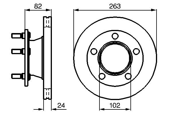 Brake disc BOSCH 0 986 478 643 BOSCH 0 986 478 643 2003 MERCEDES-BENZ 100 brake discs replacement